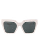 Versace White Acetate Sunglasses