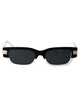 Versace Top Black/White Acetate Sunglasses