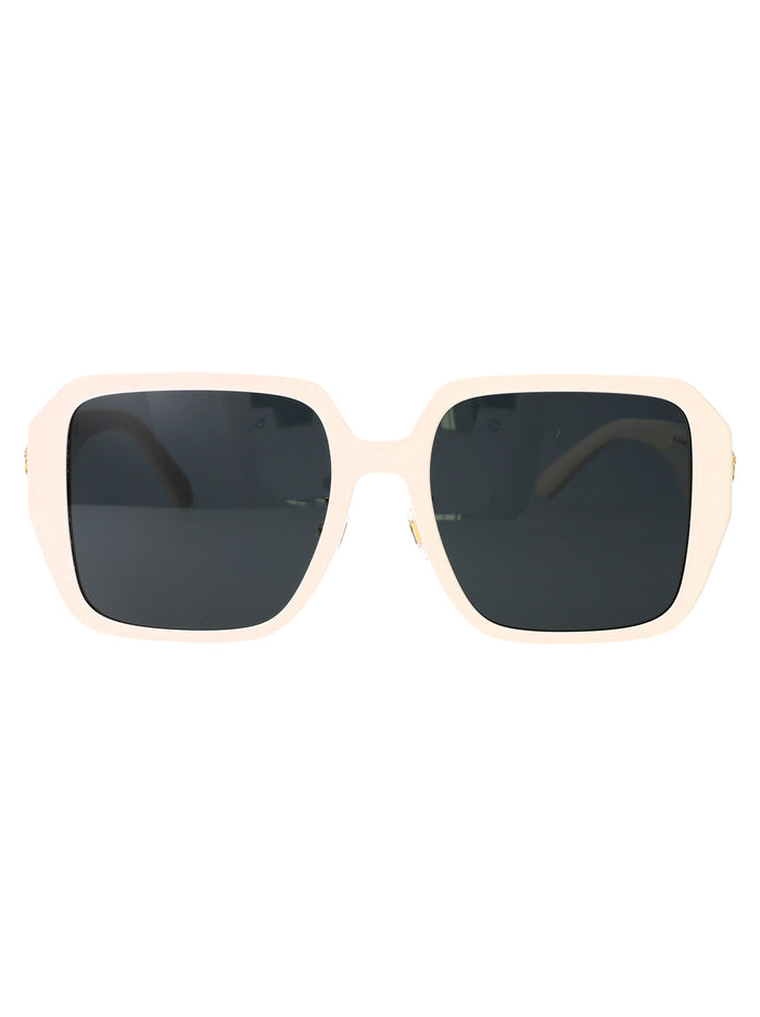 Versace Ivory White Acetate Sunglasses