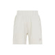 Pangaia Bone White Cotton Mens Mid Length Shorts