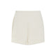 Pangaia Bone White Linen Womens Summer Linen Wrap Shorts