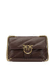 Pinko Brown Polyurethane Crossbody Bag