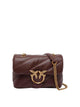Pinko Burgundy Love Mini Puffer Shoulder Bag