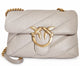Pinko Grey Leather Shoulder Bag