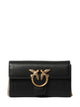 Pinko Nero Oro Chain Strap Wallet