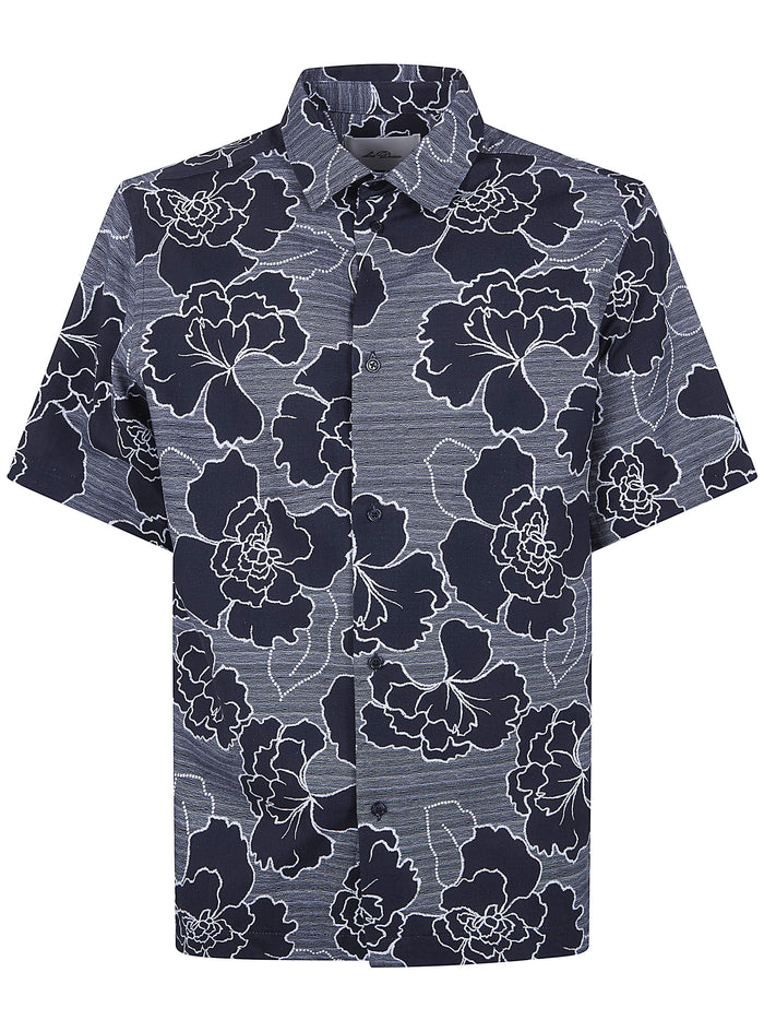 Les Deux "Charlie Poppy Aop" Short Sleeves Shirt