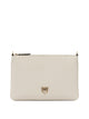Pinko White Goat Hair Clutch