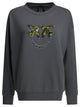 Pinko Grey Cotton Polyester Sweatshirt