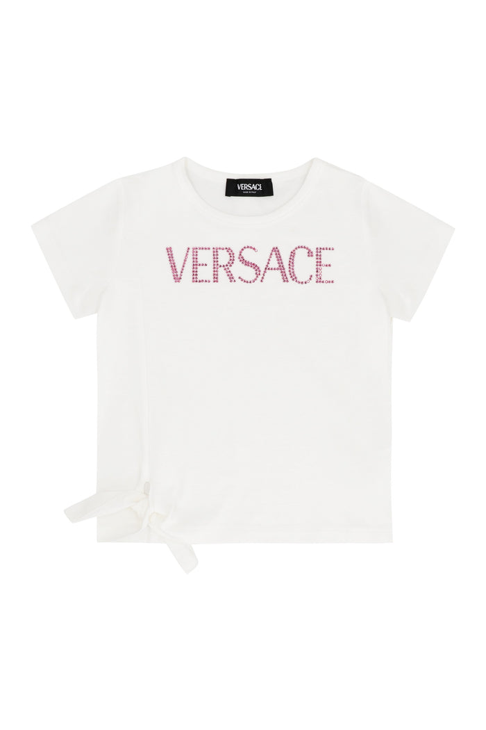 Young Versace Cotton Crew-Neck T-Shirt