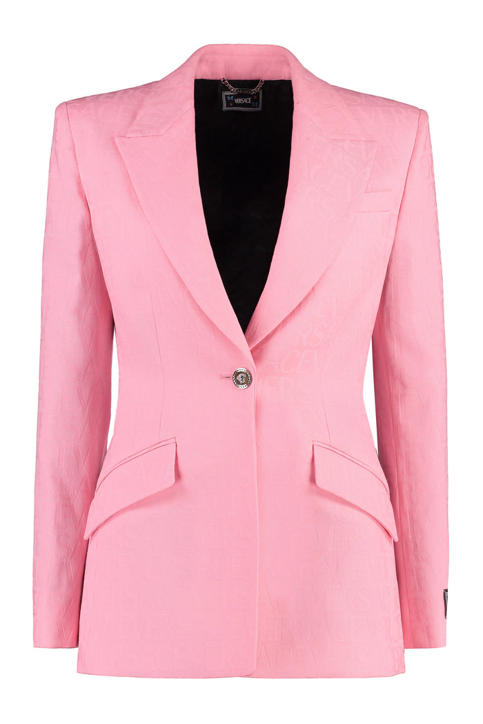 Versace Wool Single-Breasted Blazer