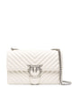Pinko Bianco Silver Chevron Quilted Bag