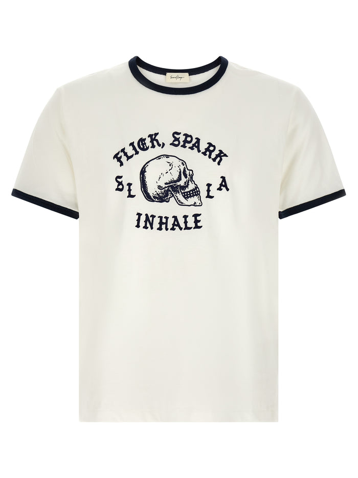 Second/Layer 'Flick, Spark, Inhale Ringer' T-Shirt