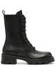 Versace Black Leather Stivali Medusa 95