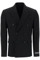 Versace Double-Breasted Wool Blazer