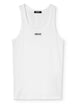 Versace Logo Ribbed Tank Top