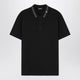 Versace Black Polo Shirt With Medusa Embroidery