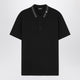 Versace Black Polo Shirt With Medusa Embroidery