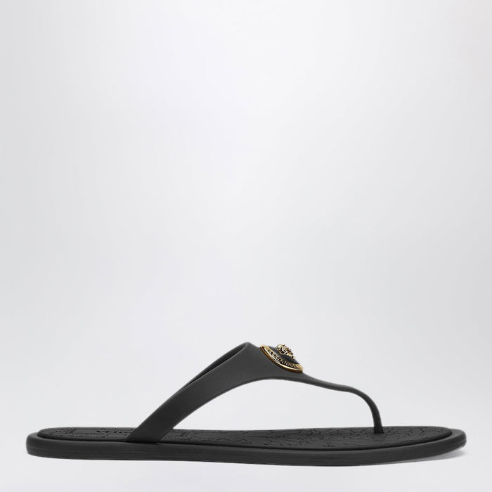 Versace Black Alia Rubber Sandals