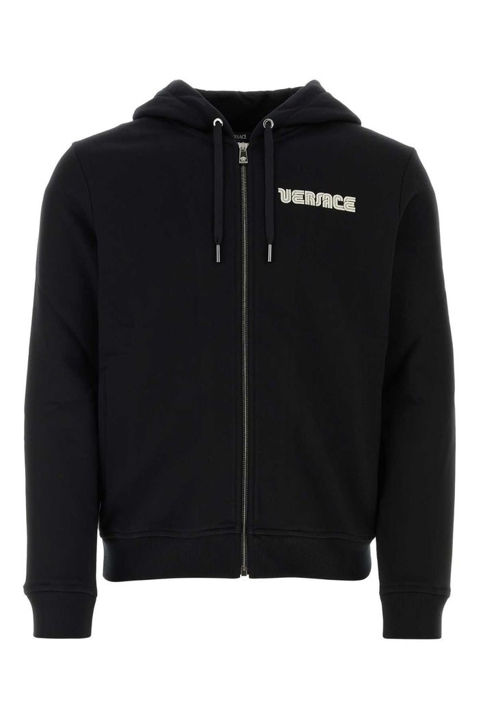 Versace Black Cotton Sweatshirt
