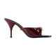 Versace Mules Size 85 - - Leather - Burgundy