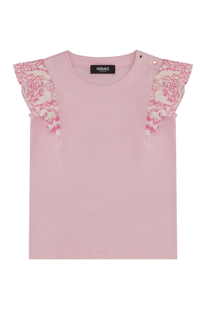 Young Versace Cotton Crew-Neck T-Shirt