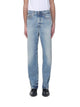 Versace Blue Washedeffect Jeans With Small Studs