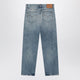 Versace Blue Washed-Effect Jeans With Small Studs