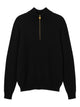 Versace Wool-Blend Half-Zip Knit Sweater