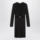 Versace Black Viscose Jersey Midi Dress