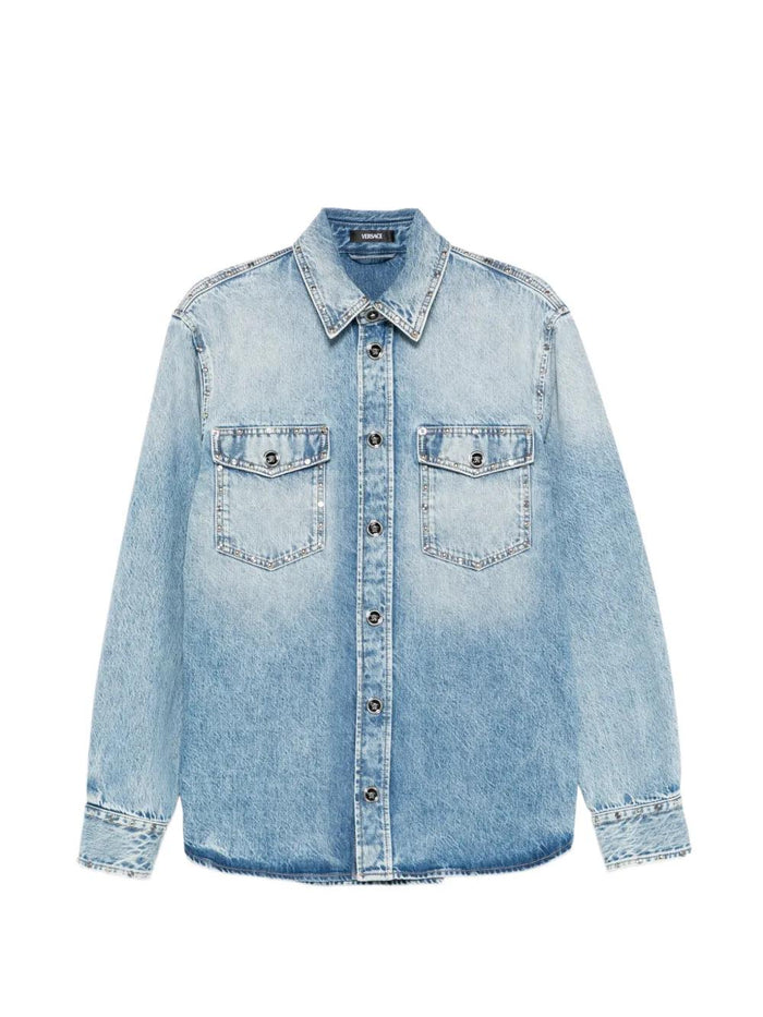 Versace Studded-Pocket Shirt