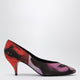 Versace Tina Pumps In Silk Faille With The Party Print