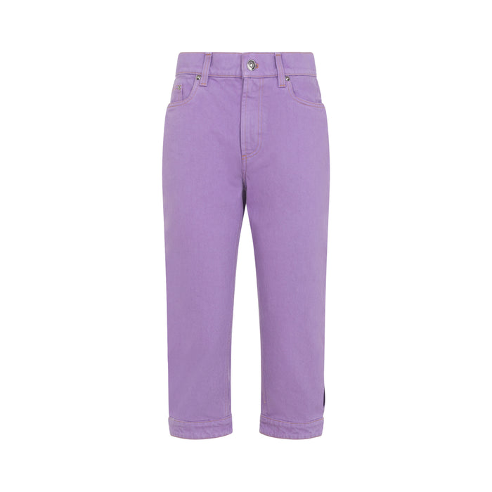Versace Lilac Arch Cotton Jeans