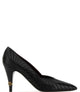 Versace Black Gold Leather Flat Shoes