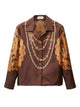 Versace Brown Silk Shirt