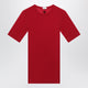 Versace Red Wool T-Shirt With Embroidered Logo