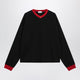 Versace Black/Red Long-Sleeve T-Shirt