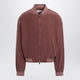 Versace Aubergine Silk Bomber Jacket