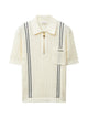 Versace Cotton Jacquard Knit Polo Shirt With Embroidered Logo