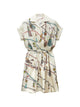 Versace Printed Silk Twill Mini Dress