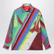 Versace Formula 6 Multicolored Silk Twill Shirt