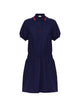 Versace Cotton Piqué Polo Mini Dress With Embroidered Logo