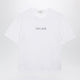 Versace Slim Cotton Jersey T-Shirt With Embroidered Logo, White
