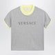 Versace Reversible Grey/Yellow Cotton Jersey T-Shirt