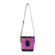 Versace Bouganville And Brown Mini Bucket Bag