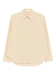 The Row Margan Long-Sleeve Curved Hem Shirt