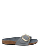 Birkenstock Salt Gray Madrid Big Buckle Sandals