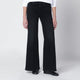 Mother Black Flared Spiked Hair Jeans