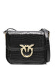 Pinko Black Leather Shoulder Bag