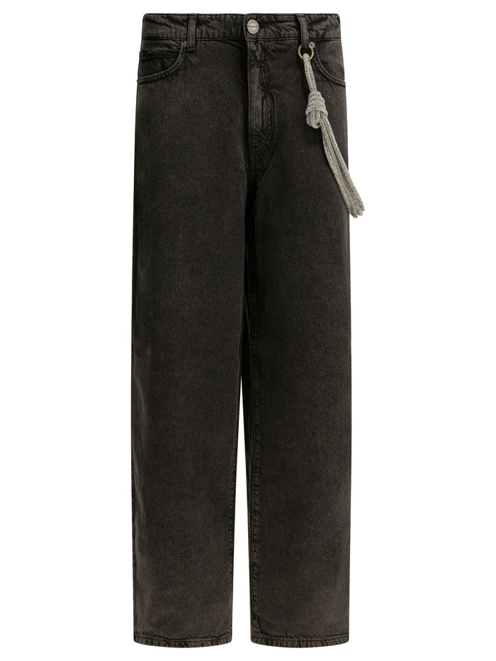 Pinko Black Lyocell Cotton Jeans