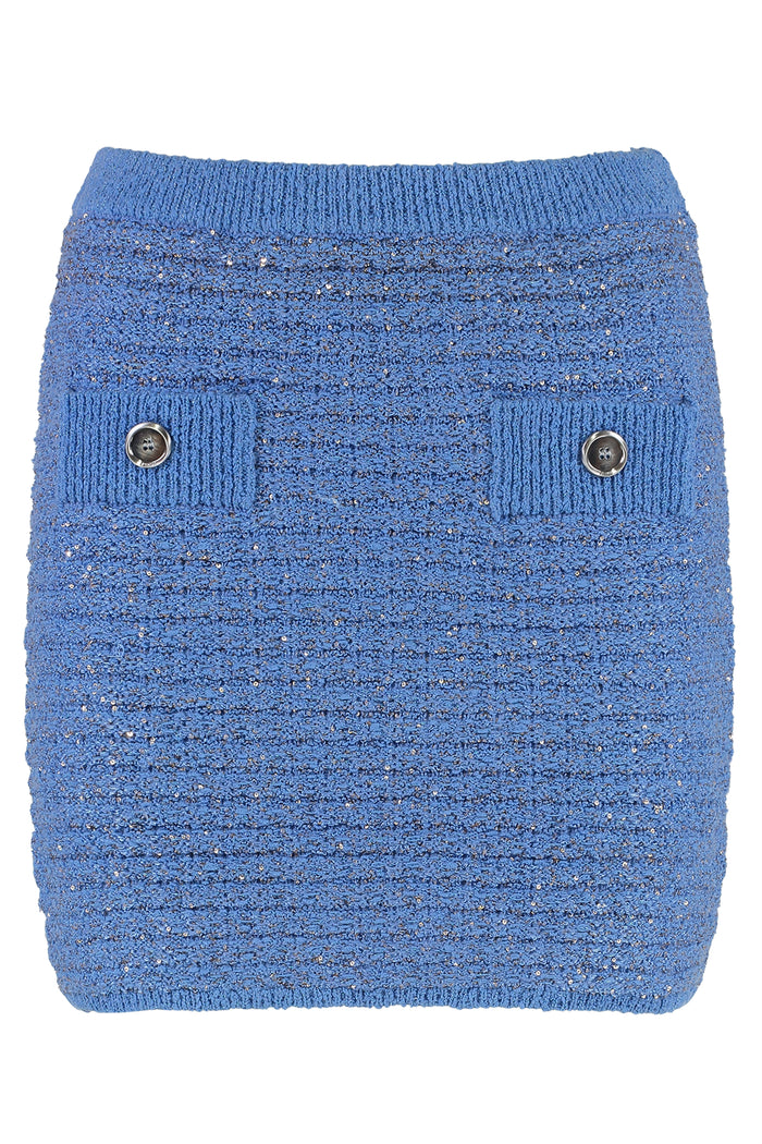 Pinko Miletto Knitted Mini Skirt